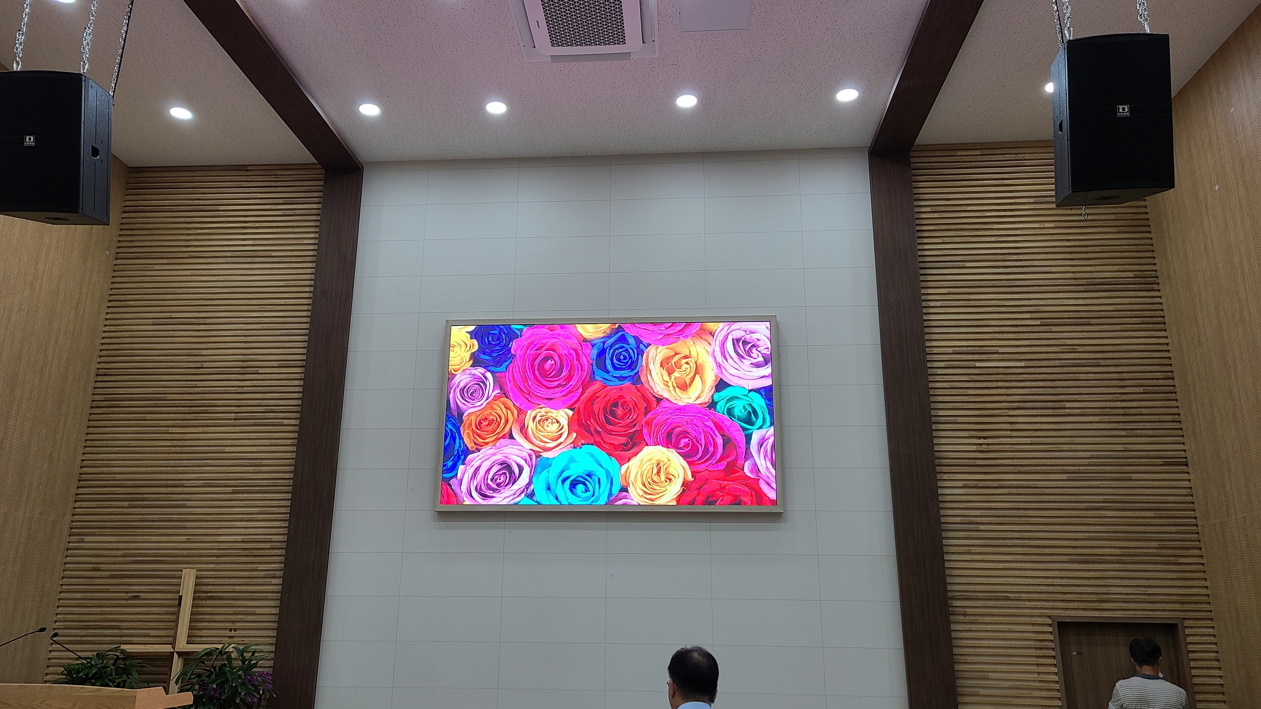 서포항 기계중앙교회 LED스크린 설치