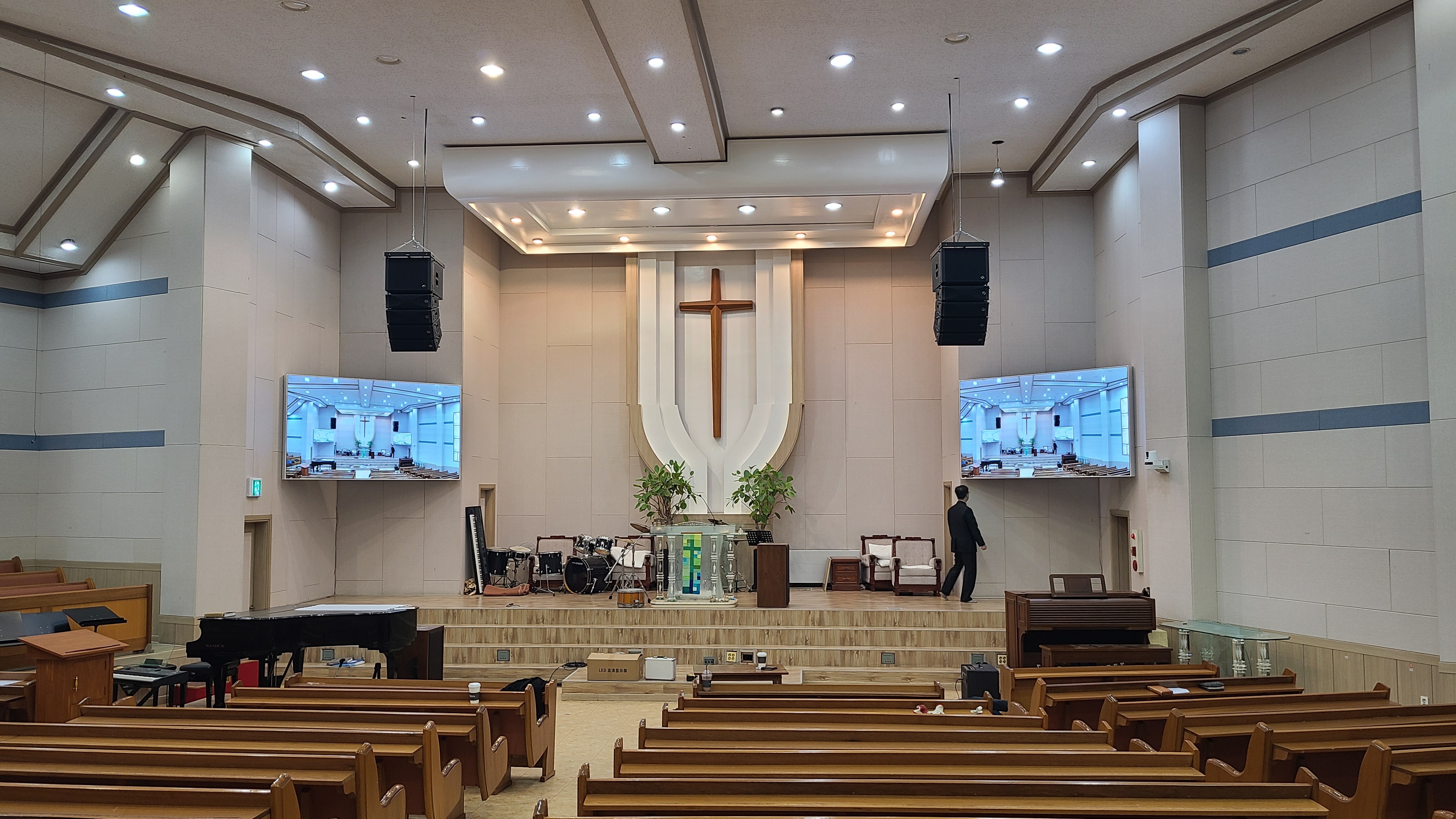 논산 연산중앙감리교회 LED스크린 설치